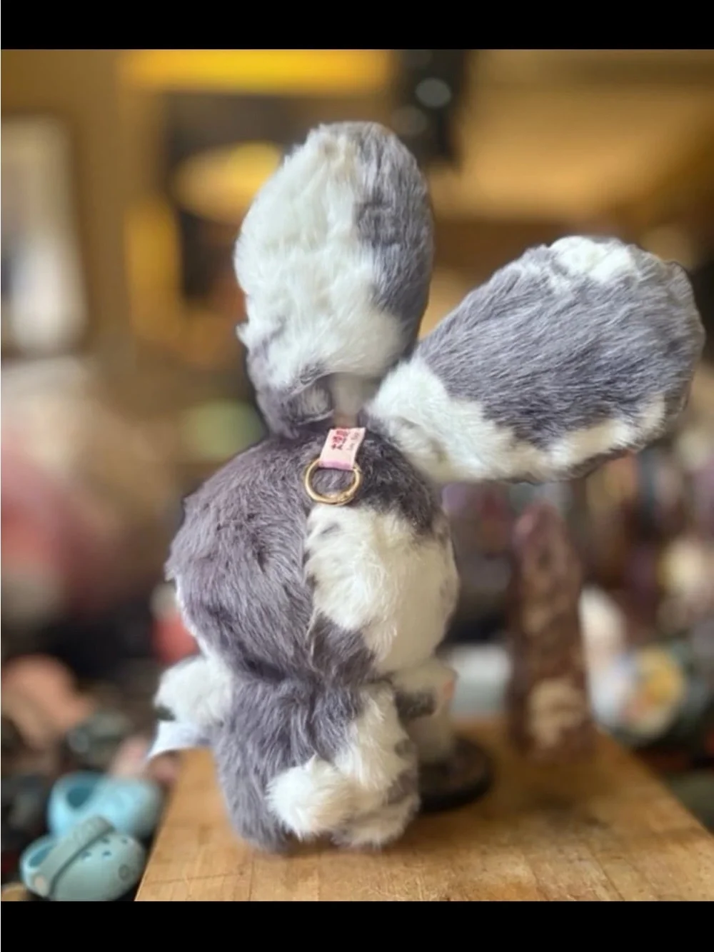 Baby three Lily town. Plush Bunny pendant